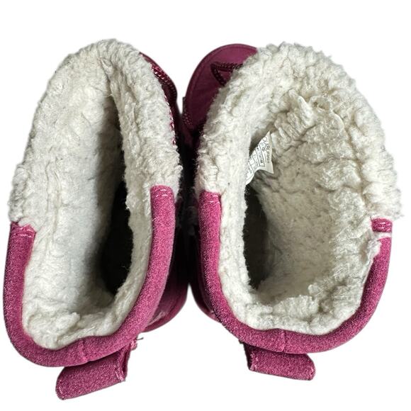 Koolaburra by UGG Pink Girls Youth Sheepskin Snow Boots Size 12 Winter 1124110K - Picture 4 of 7
